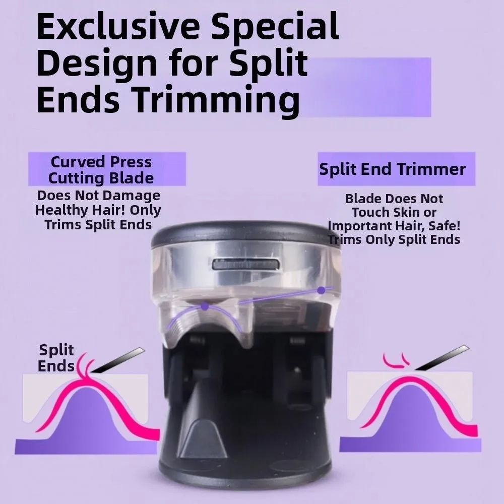 

Cordless Electric Hair Trimmer USB Rechargeable Multi-Functional Hair Ends Trimmer Dry Damaged Hair Automatic Hair Clipper