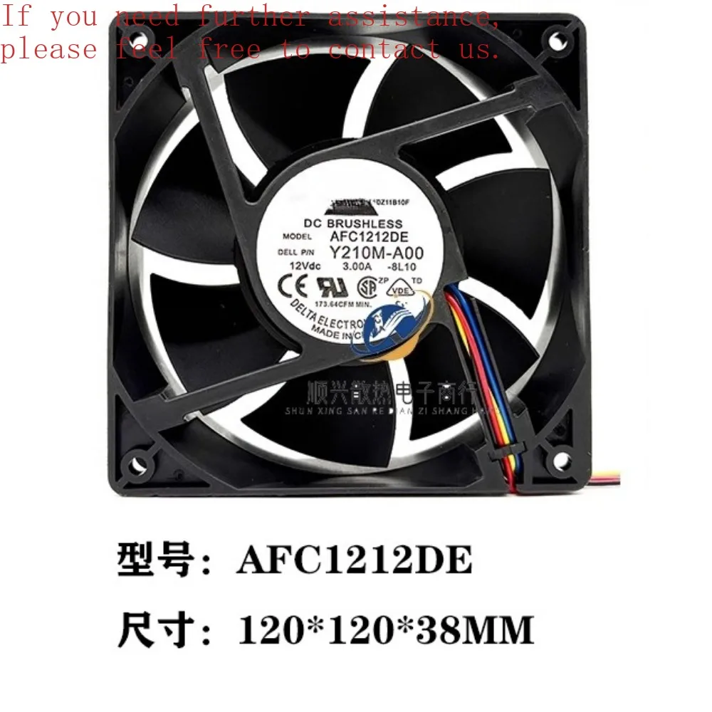 

Для нового вентилятора Delta AFC1212DE 12 см 12038 с ШИМ, 4-проводной вентилятор охлаждения сервера с контролем температуры