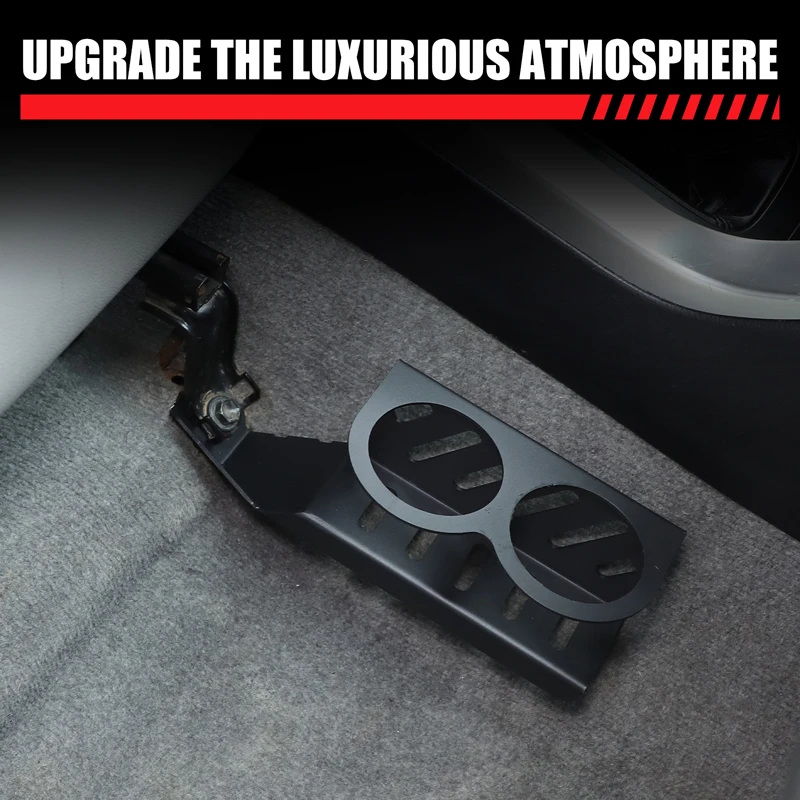 For Toyota Land Cruiser Prado 120 2003-2009 Aluminum alloy black car passenger seat Water cup holder car interior accessories