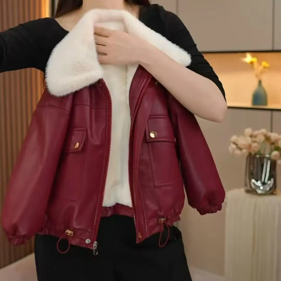 girls-winter-thickened-fleece-lined-leather-jacket-coat-children's-fashionable-outerwear-pu-material-for-ages-3-12