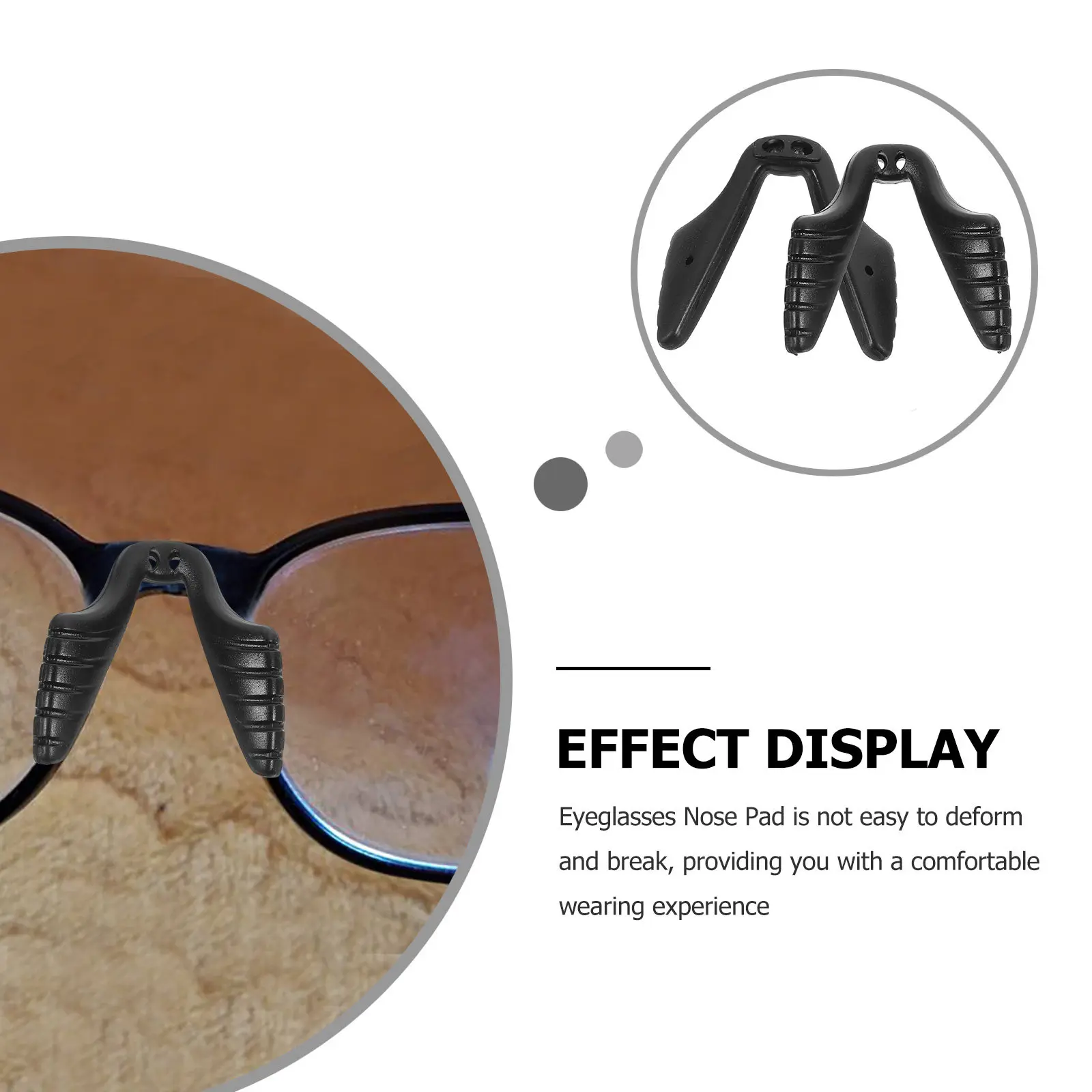 2Pcs Adjustable Comfortable Nose Pads for Glasses Anti Slip Nose Protectors Sports Riding Cycling Eyewear Eyeglass Pads
