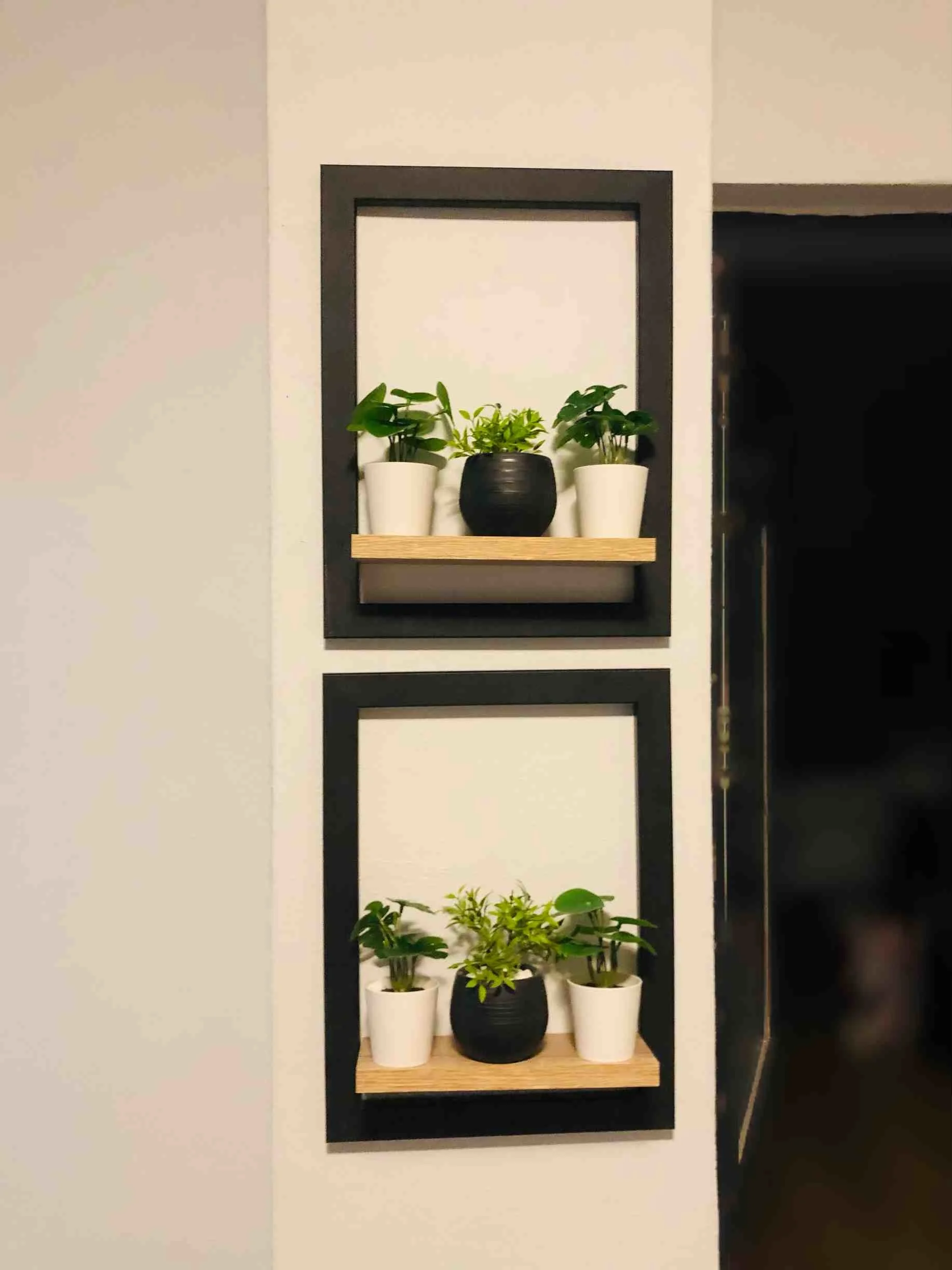 Functional Natural Wood Antiquity Color Square Solid Wall Shelf Table Organizer Kitchen Bathroom Shelf Bookcase Living Room