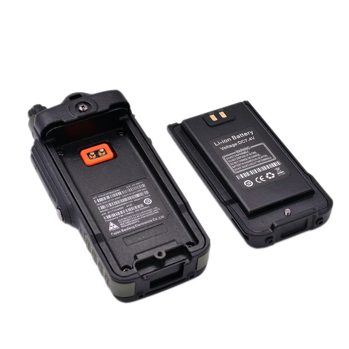 Baofeng-Walkie Talkie UV98 Pro, nuevo teclado impermeable IP68, Radio FM LED, comunicación inalámbrica para acampar al aire libre, policía de bomberos, 2022