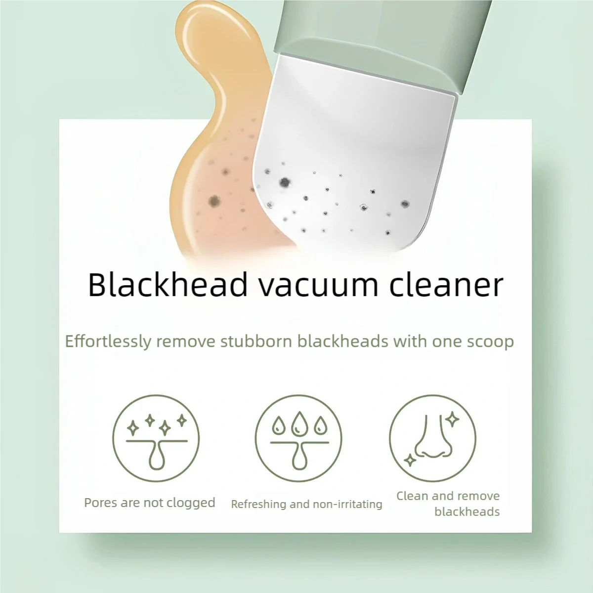 Mee-eters Whiteheads Remover Schop Siliconen Hoed Verwijderen Acne Gezicht Porie Schoonmaken Ergonomische Draagbare Mee-eters Remover Tool
