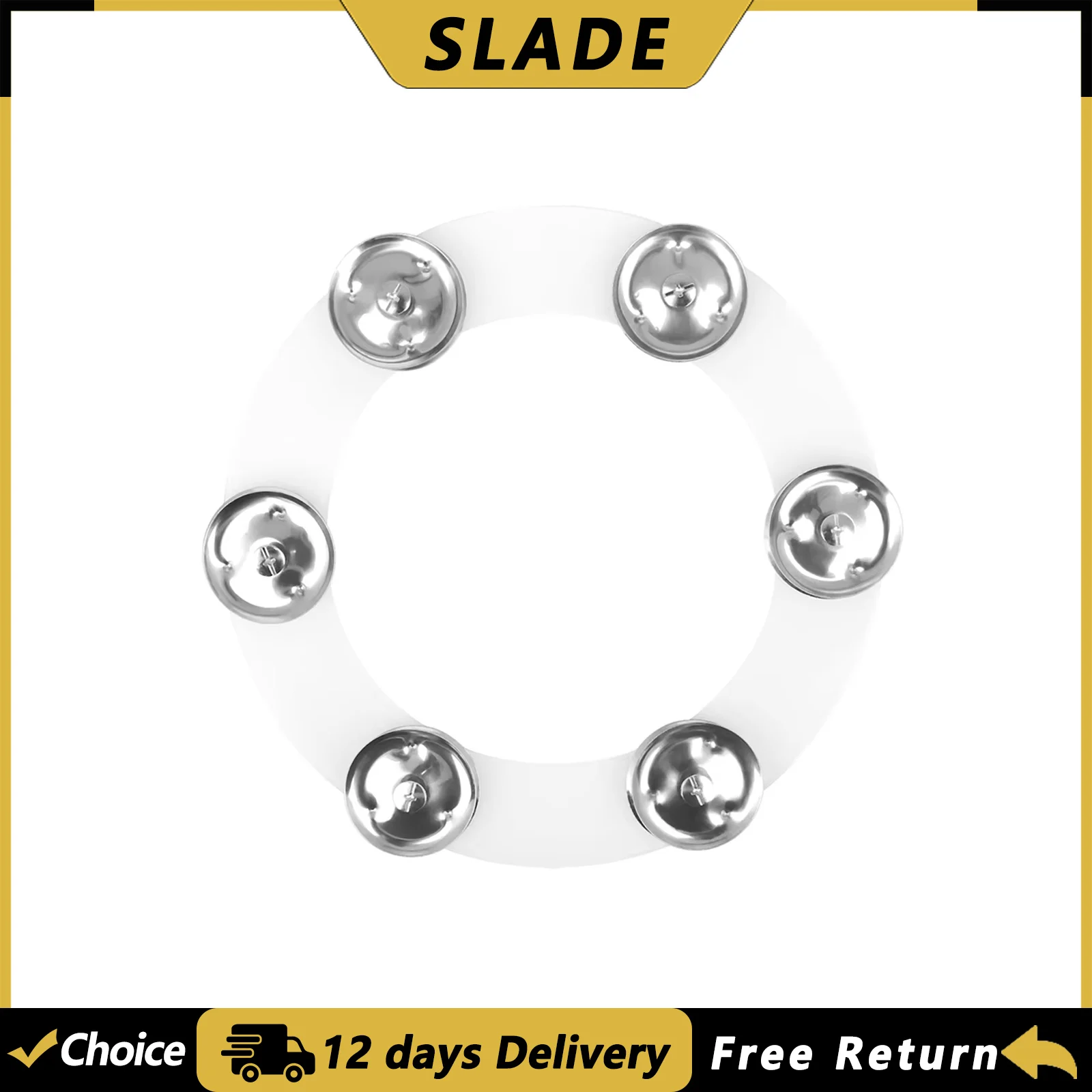 SLADE 6 Bell Hi-hat Drums Bell Drum Kit Cymbal Bell Tambourine For Drum Percussion Accessories Set Accessory Drums Supply Ring