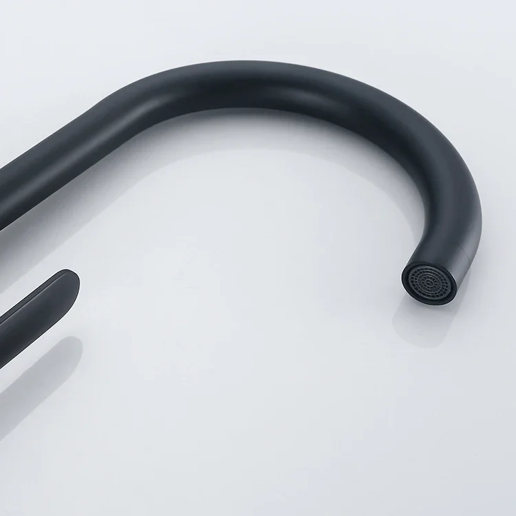 Black Kitchen Faucet Deck Mounted Mixer Tap 360 Degree Rotation Stream Sprayer Kitchen Sink Hot Cold Taps Cold Sink Tap