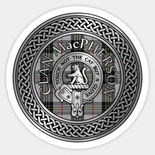 Clan Macpherson Crest Tartan Knot  5PCS Stickers for Print Laptop Room Funny Background Kid Art Home Living Room Cute Wall