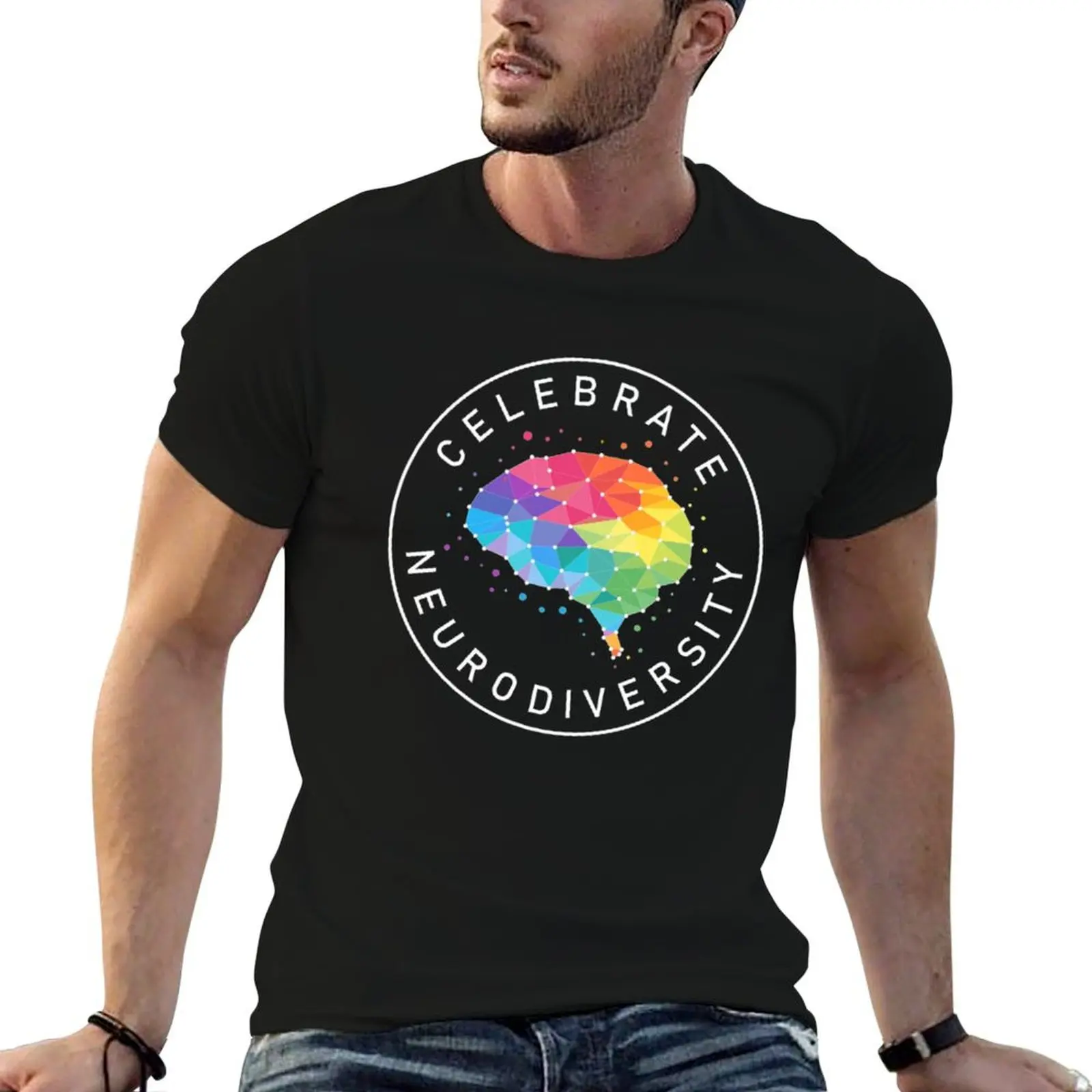

shirts quality high T-Shirt shirts man high t luxury quality Celebrate Neurodiversity t brand cotton