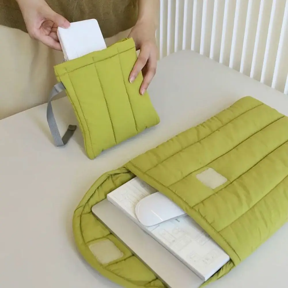Borsa per laptop antiurto Custodia per computer portatile morbida e resistente all'acqua in cotone ricamato da 11/13/15 pollici per Lenovo/HP/Dell