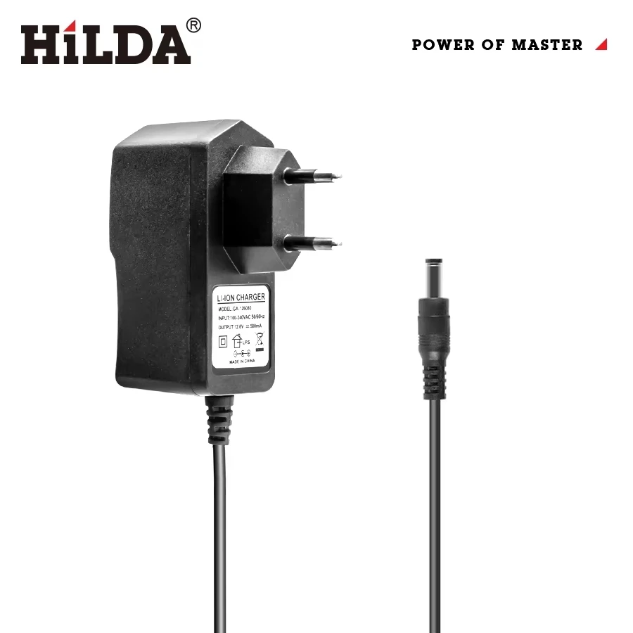 HILDA Universal Charger for 3D/4D Laser Level Lithium Battery, EU Plug AC Power Adapter Replacement Laser Level Accessory