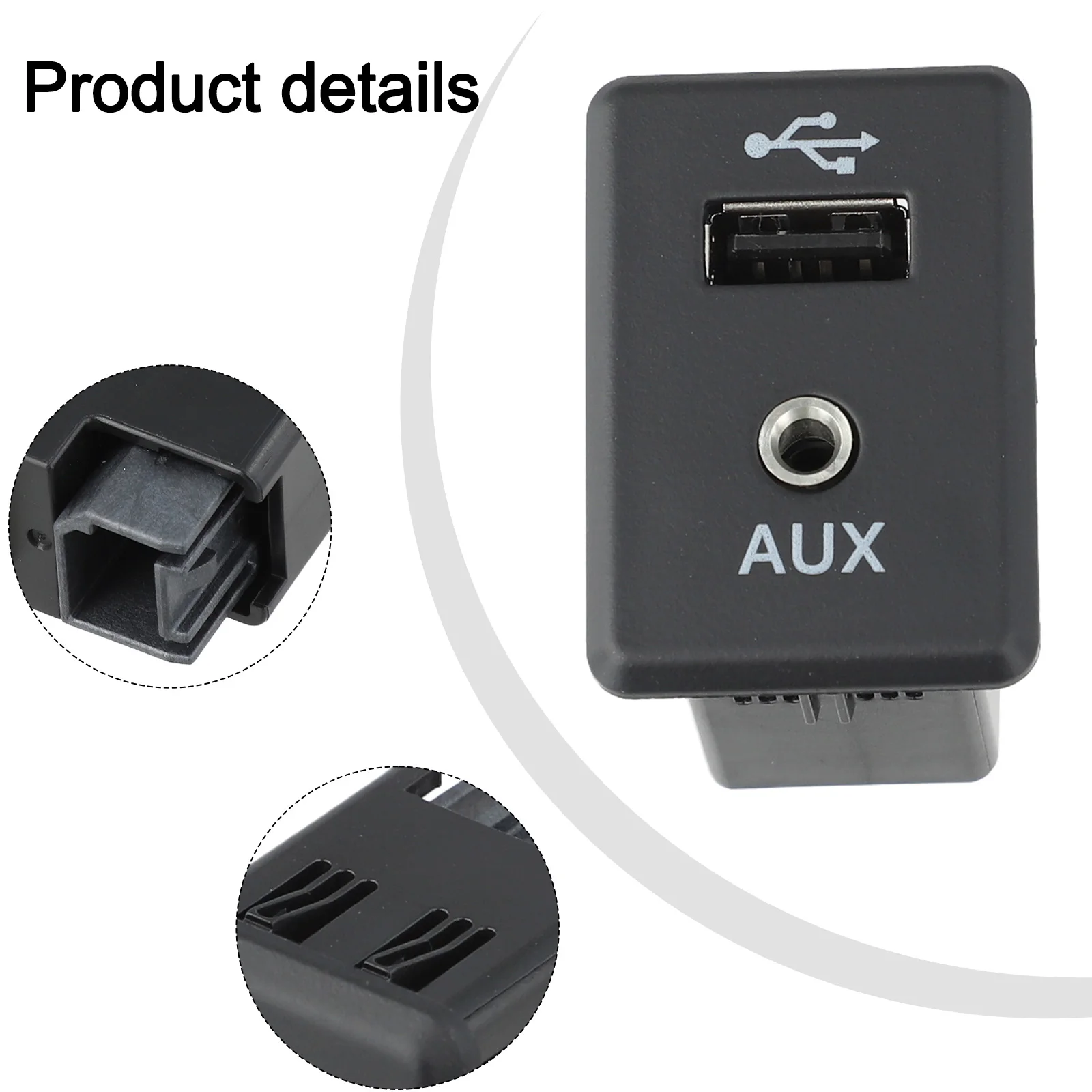 AUX Stereo Adaptor Car AUX Interface Car Audio Installation Non-deformable Structure Car Audio Adapter For Nissan