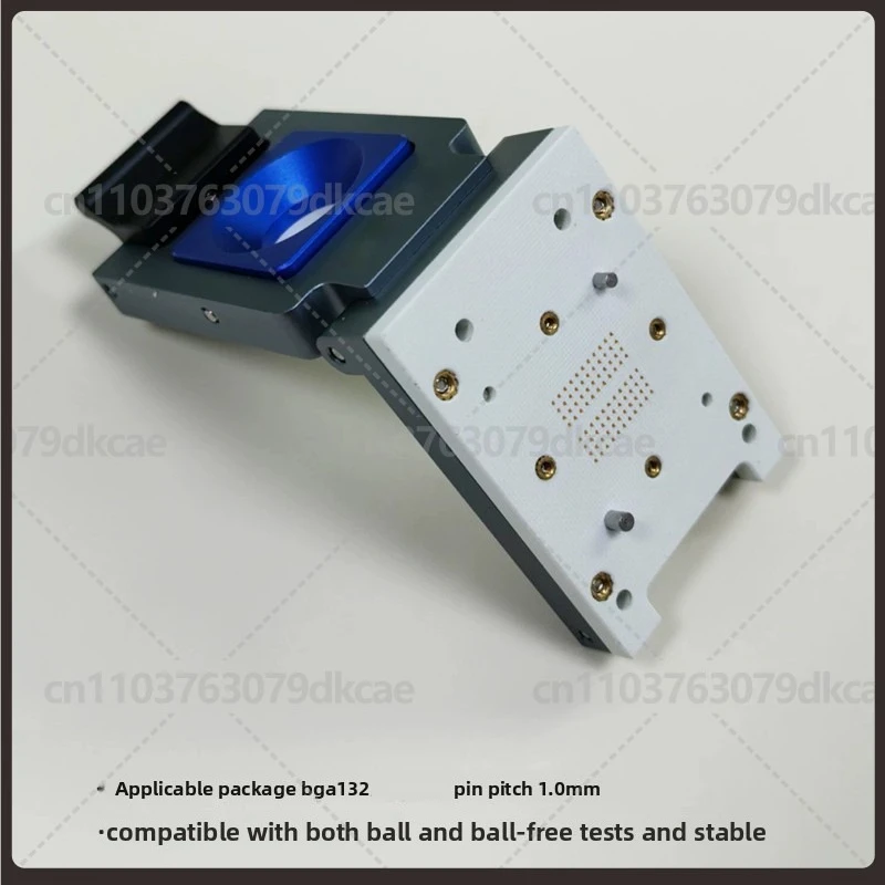 BGA132 Metal Test Fixture for Liancun SSD NAND Flash Memory IC Test Rack