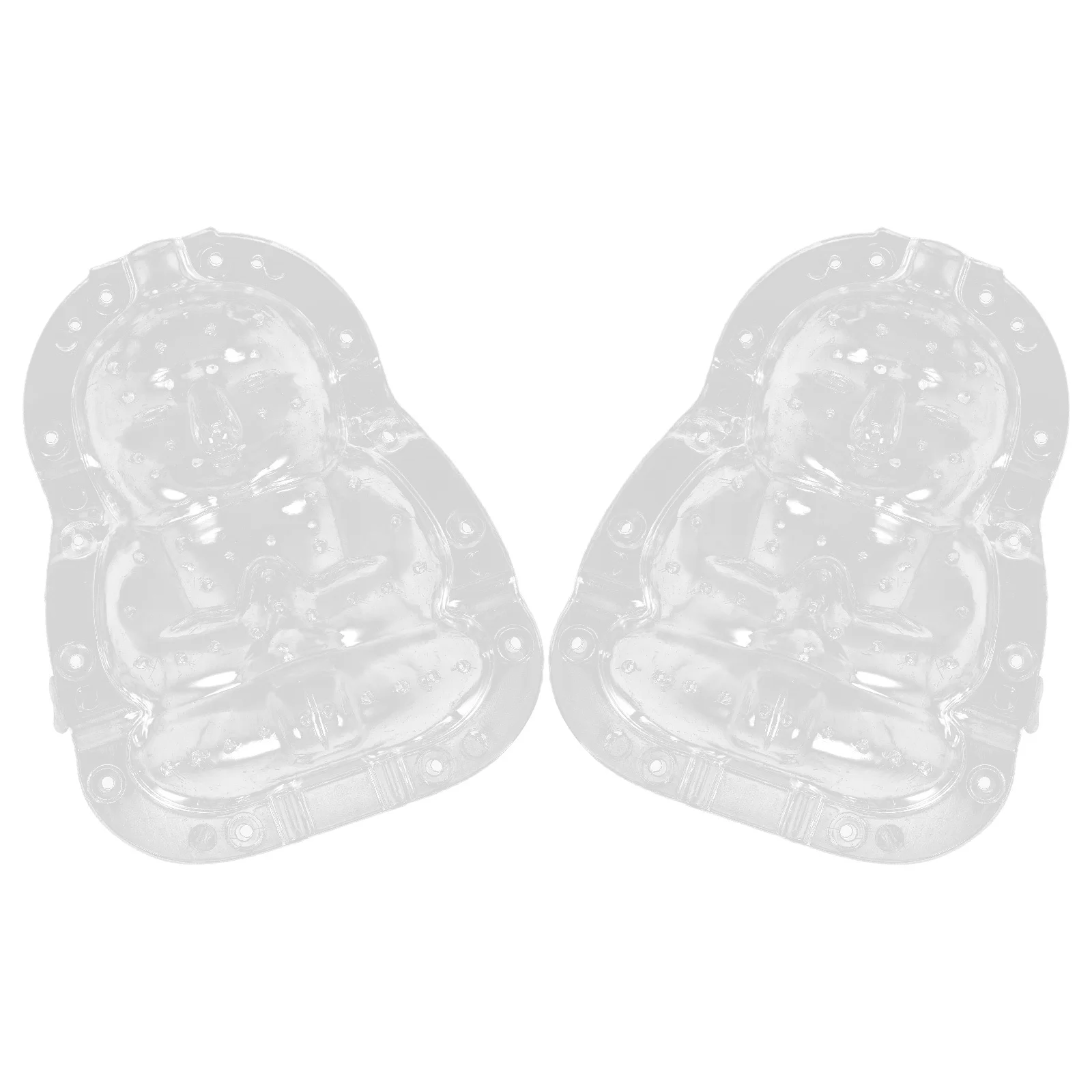 2 قطعة قالب تشكيل بوذا قالب فاكهة شفاف قطعة لزراعة البطيخ أداة تشكيل الجينسنغ اللطيفة مستلزمات الحديقة المفضلة