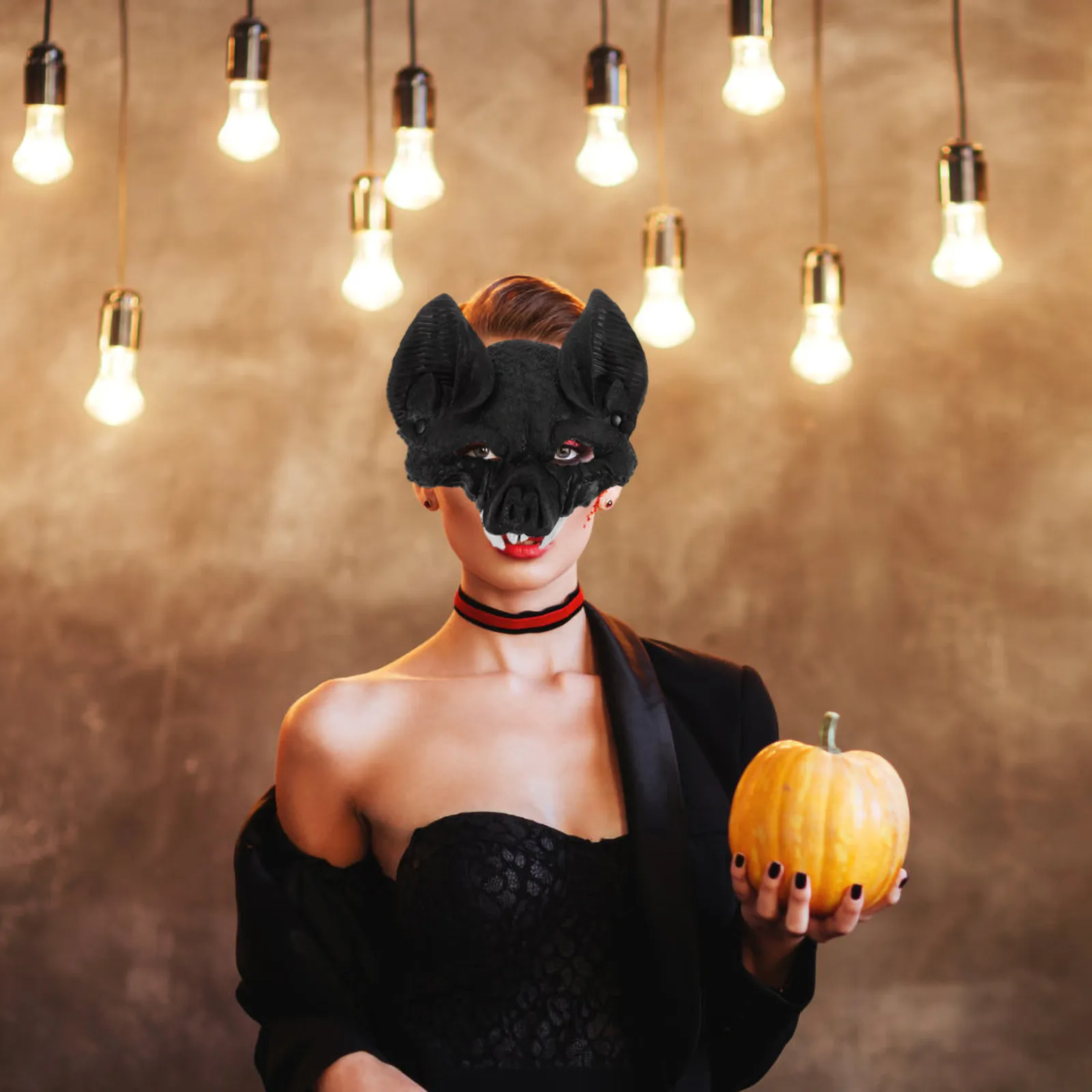 3D Realistic Vampire Bat Mask Scary Animal Face Mask Halloween Masquerade Carnival Cosplay Costume Prop Scary Halloween Masks
