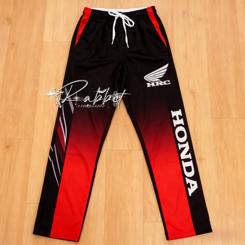 

Honda Racing Team HRC New Track Rider Fashion Street Riding Pants Men's Motorcycle RacingEnthusiasts Off Road Speed Drying Pants