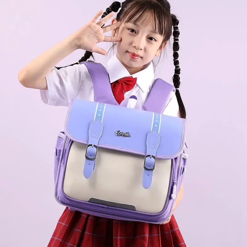 New Fashion School Bags for Boy Luxury Brand British Style Children Backpack Girl Student Book Bag Kids Large Primary Schoolbag