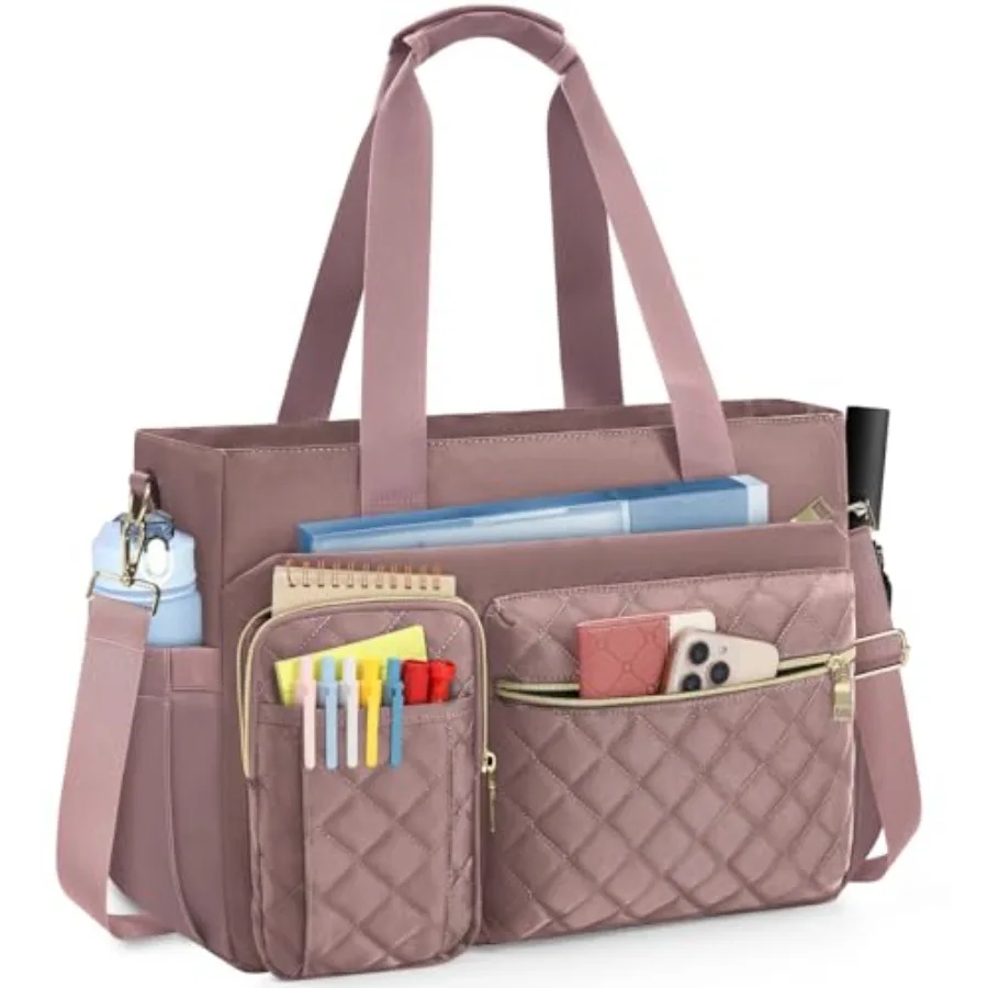 Teacher Tote Bag 15.6 inch Laptop Bag Work Bags for Women Nurse Tote Professional Computer Messenger Shoulder Bags Laptop Brief