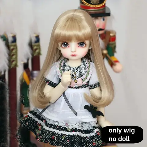 30cm 인형 가발 1/6 BJD 가발 곱슬 부드러운 인형 가발 인형 머리 적합 for1/6 BJD 인형 가발 장난감 액세서리 드레스 DIY 장난감 어린이