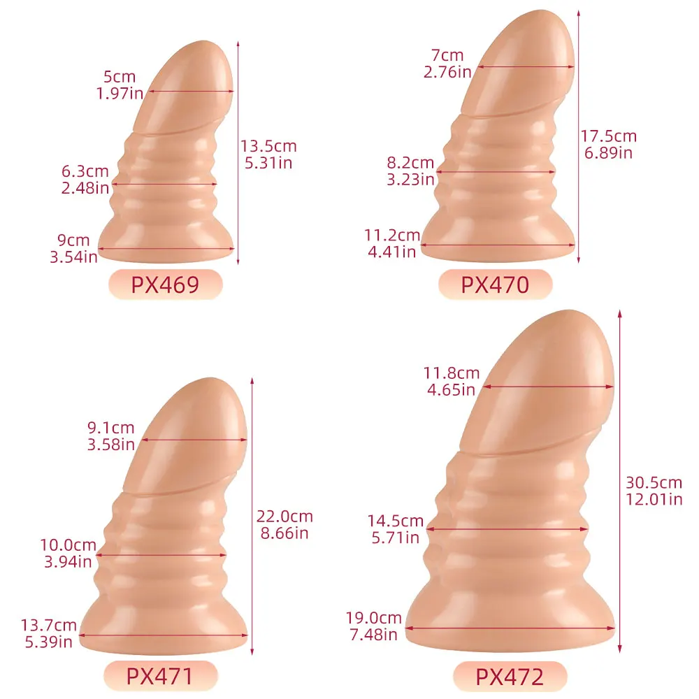 Four Size Huge Anal Plug Male Prostate Gland Stimulator Large Butt Plug Vaginal Massager Anal Sex Toy for Couple BDSM Adult Shop