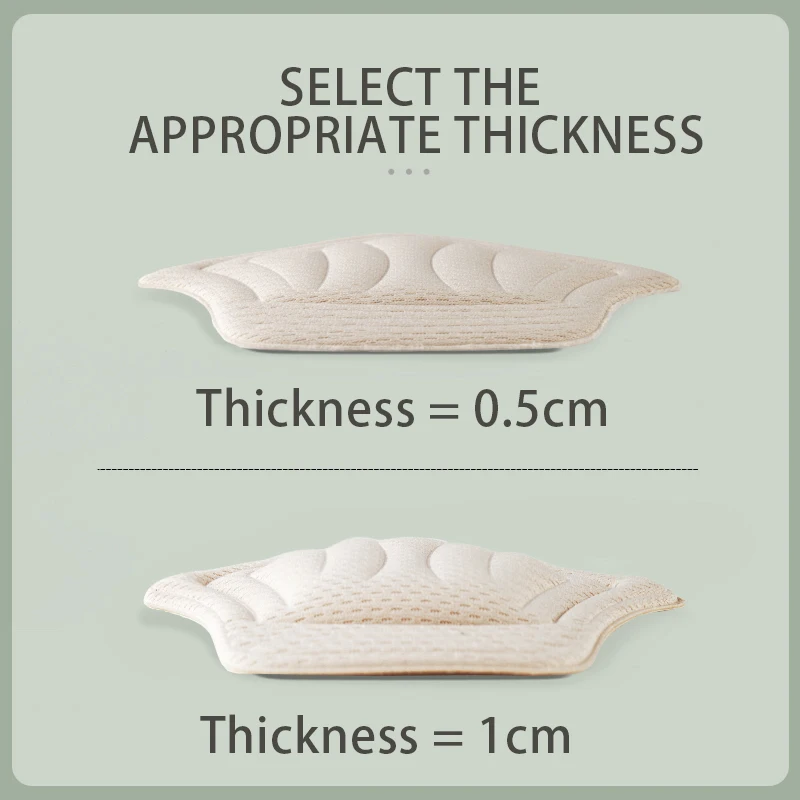 2Pcs Sneakers Pad Heel Cushion Pads Insole Patch Shoes Back Sticker Cushion Insert Insole Thicker Adjustable Pads Stickers