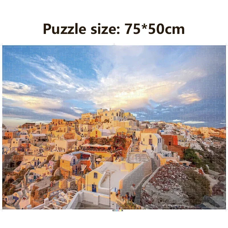 Adult 1000 Pieces Paper Jigsaw Puzzle World Famous Painting Puzzle High Quality Paper Puzzle Alpha Sector Stress Reduction Toys