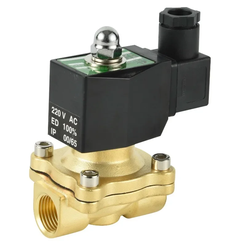 2w160 15 normally closed brass 24v dc 12v volt air water flow control solenoid valve