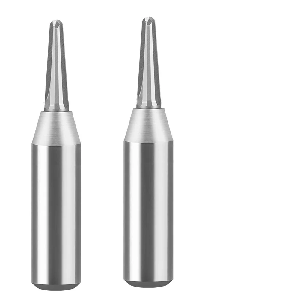 For 12.7mm Shank TCT Round Bottom V Groove Router Bit Carbide Woodworking Milling For Furniture Door Carving Tool