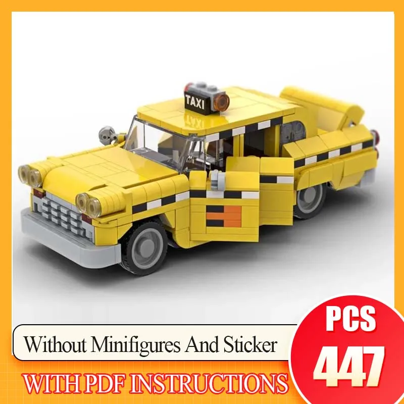 

DIY Creative Educational Children's Building Blocks Gift 447PCS New MOC Car Model Movie Series Highway Taxi