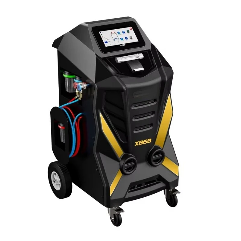 آلة الاسترداد التلقائي X868 معدات إعادة تدوير وتنظيف المبردات الأوتوماتيكية بالكامل للعناية بالسيارات