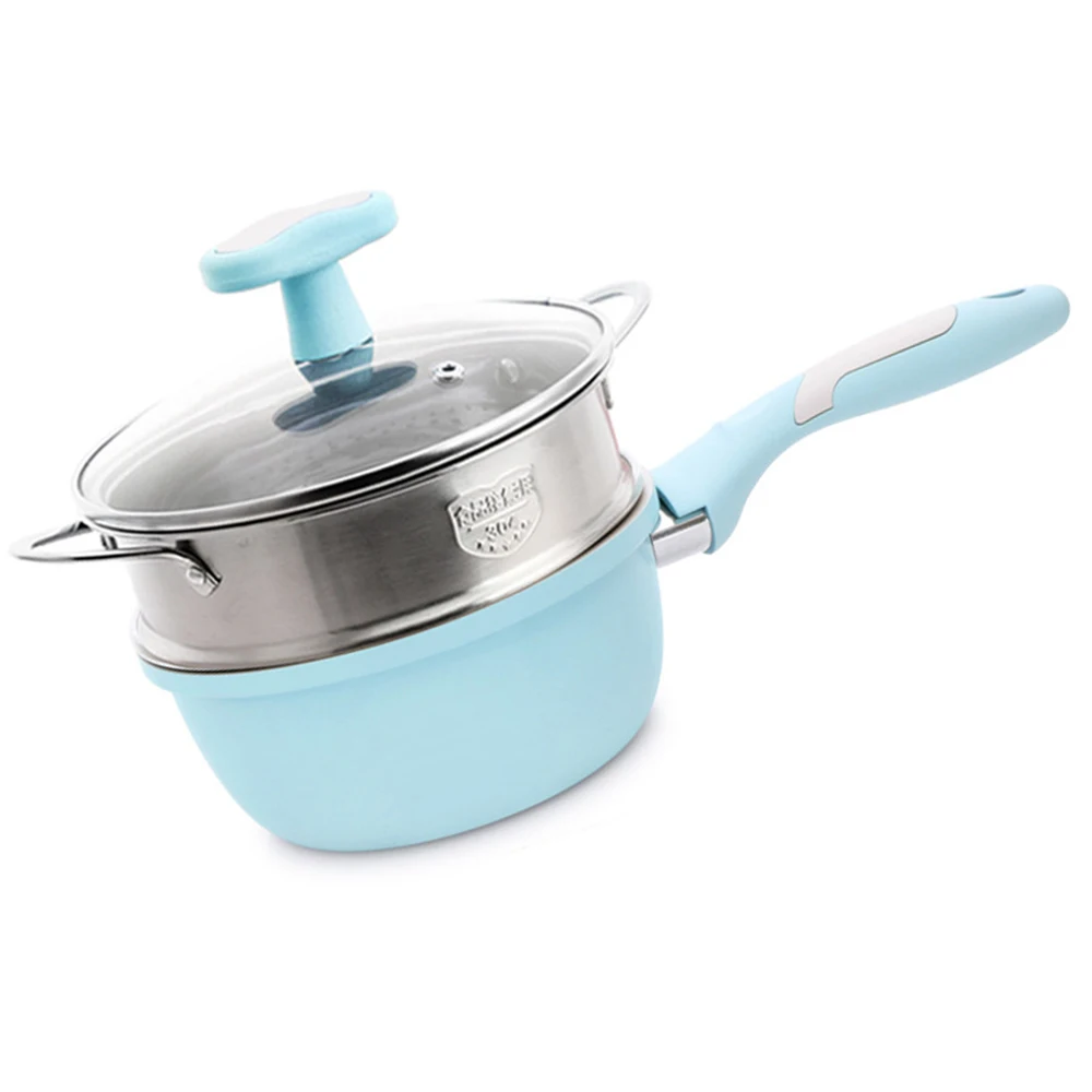 

Maifan Stone Kitchen Soup Non-Stick Frying Pan Set Pot Milk Pan with Handle Lid Pot Cookware Set Cooking Utensils for Kitchen