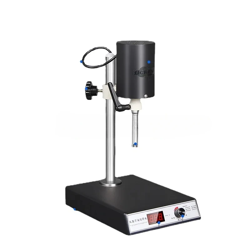 Homogenizer Stainless Steel High Speed Dispersion Homogenizer Laboratory Digital Display Adjustable Cosmetic Agitator