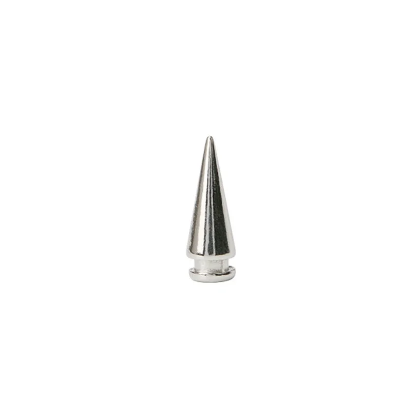 7*20mm 100sets Zine Alloy Tower Type Punk Spike Cone Spots Studs Leathercraft Rivets Bullet Spikes for Leather