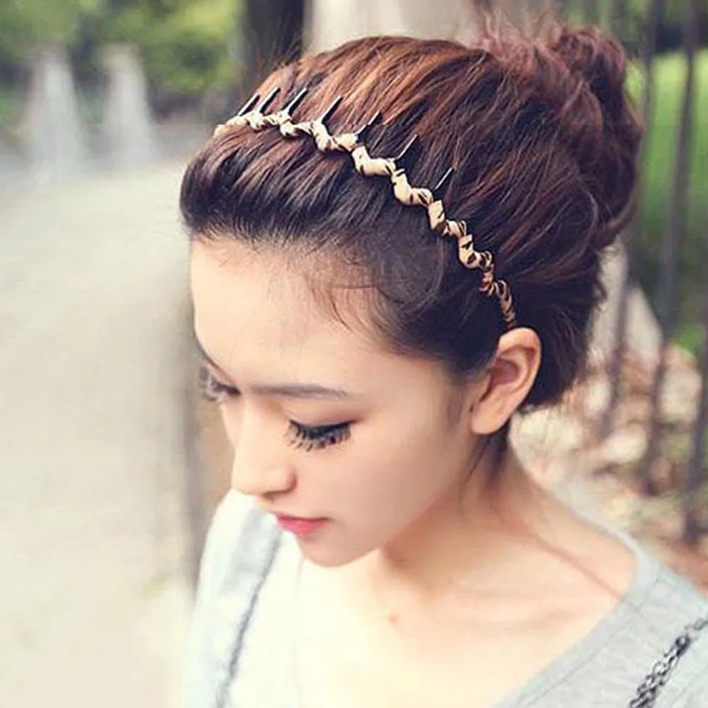 

5PCS Hair Bands Women Summer Trending Handmade No-Slip Headband Girls Hair Accessories