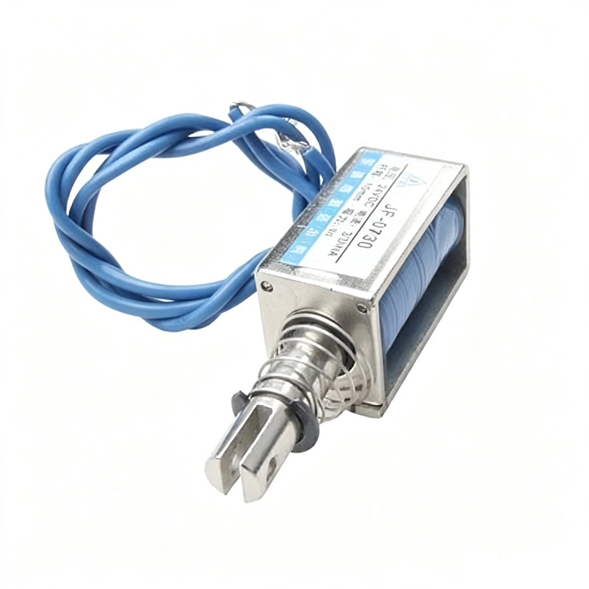 JF-0730 Open Frame DC 12V 24V Solenoid Electromagnet 10mm 5N Holding Pull Type