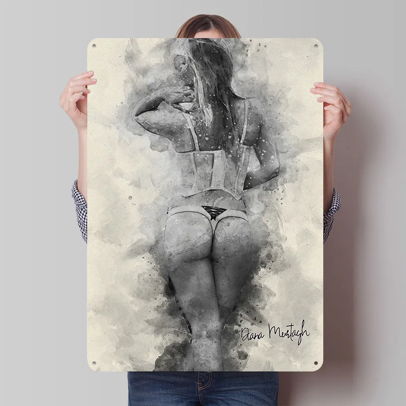 Booty Tinplate Posters Customizable Wall Art Retro Vintage Metal Signs for Home Room Gamer Decoration Gaming Desk Decor Items