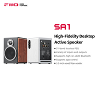 FiiO SA1 High-Fidelity Desktop Speaker. 31-Band PEQ, LDAC Bluetooth,20W2+5W2 Output, Phono Preamp, Wood Fiber Woofer