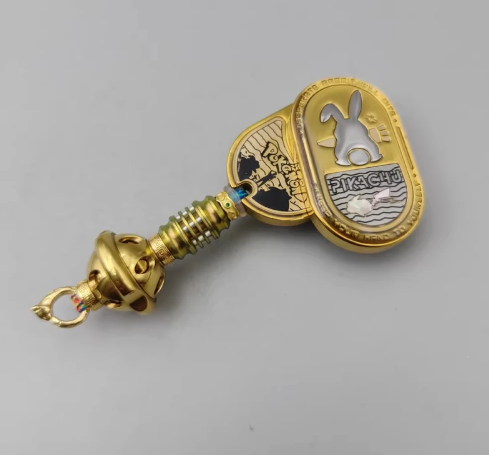Usado edc mot banhado a ouro coelho feroz zircônio ritmo fidget slider brinquedos de descompressão
