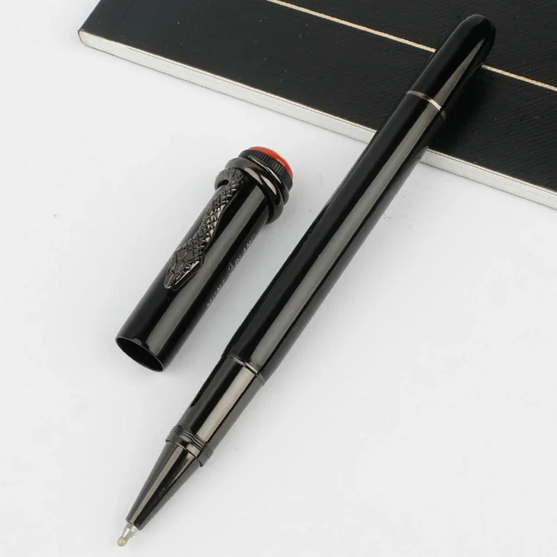 عالية الجودة MB الطبعة المعدنية سلسلة 1912 قلم حبر جاف البطانة ثعبان كليب Caneta الرول الكرة لكتابة مكتب الأعمال للهدايا