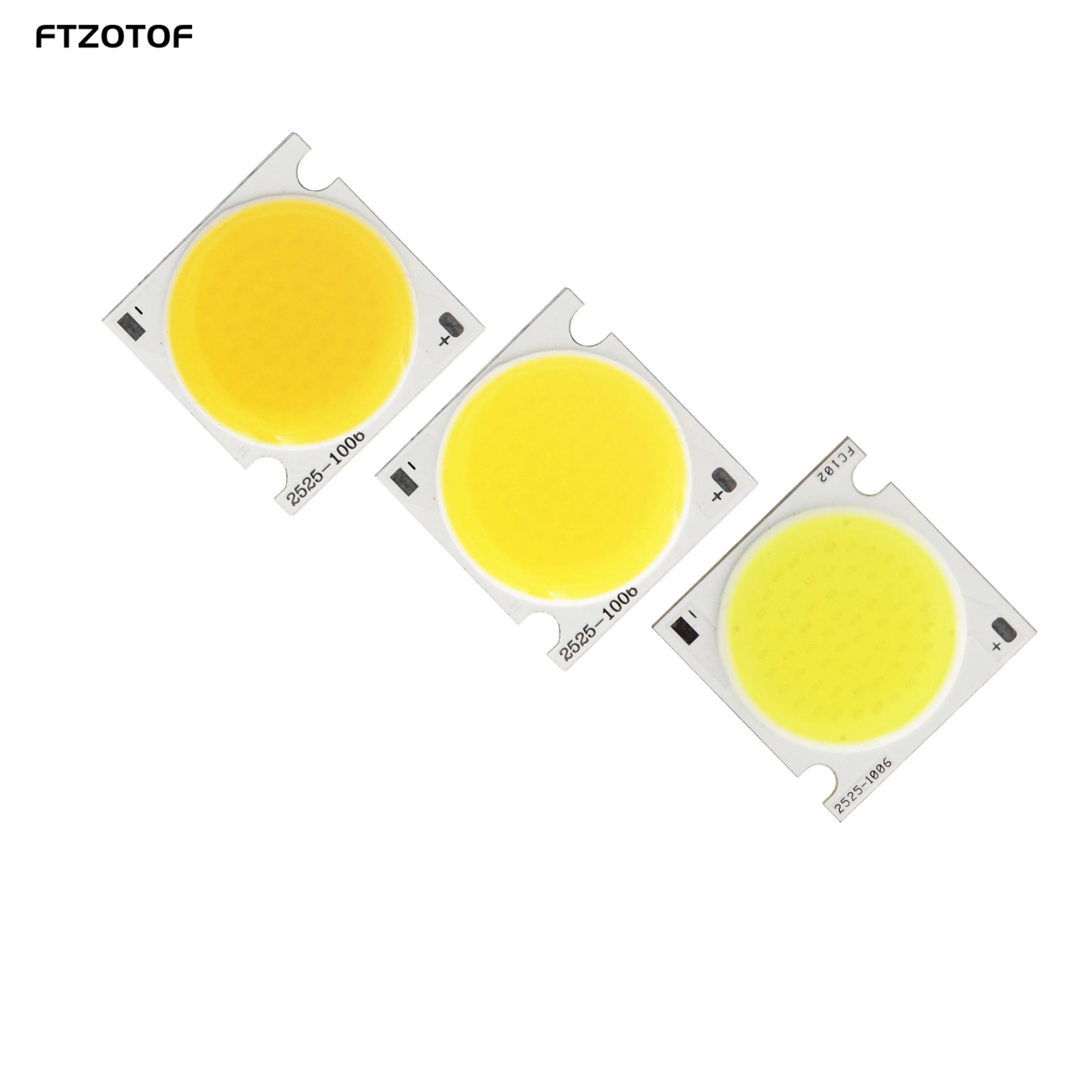 FTZOTOF Dc 30V LED COB Light Source 20w 30w 25x25mm Bright Bulb Diode Chip Cool Warm Natural for Downlight Track Light Work Lamp