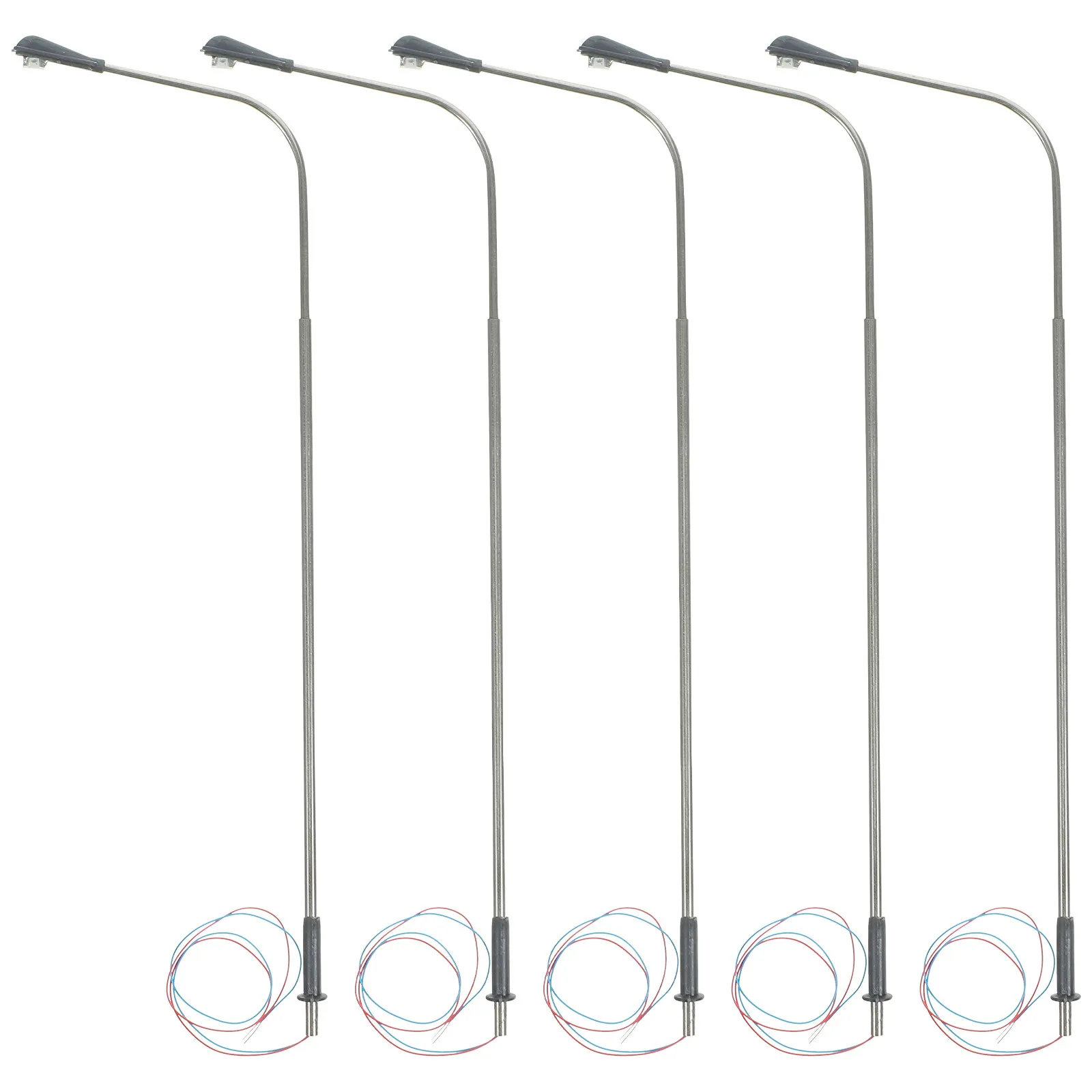 

5Pcs Miniature Street Lamp Light Metal Micro Landscape Scene Decoration Sand Table Prop Mini Street Light for Micro