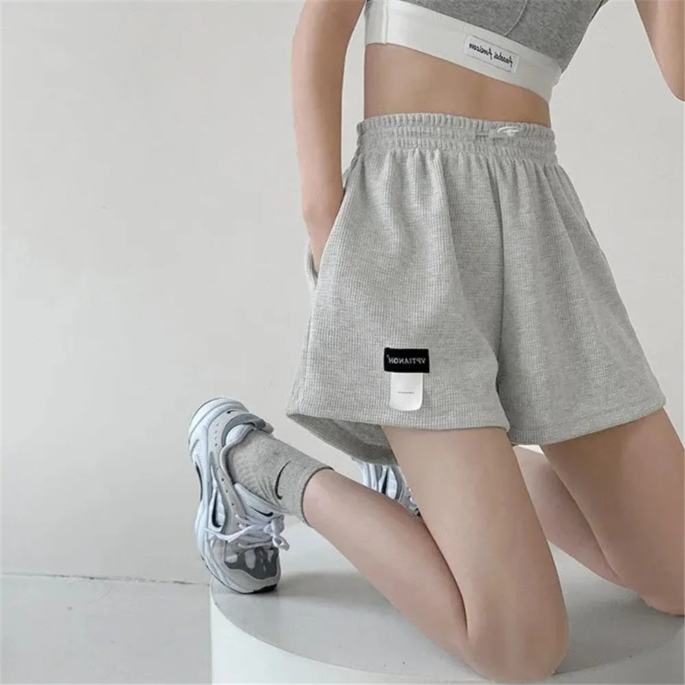 

Grey Casual Baggy Korean Harajuku Y2k Shorts Women Solid Summer Sports Techwear Streetwear Punk High Waist Joggers Cycling Short