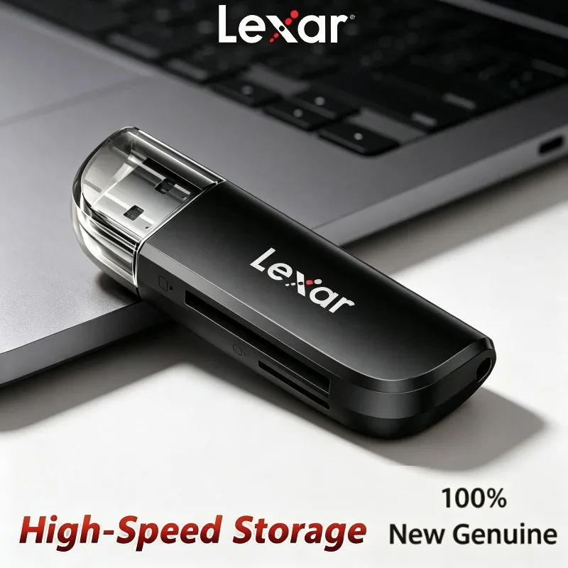 

Lexar Reader 2 in 1 Dual Card Slot High Speed Read TF/SD Memory Card RW300U Cards Reader Micro Card sd USB3.2 Gen1