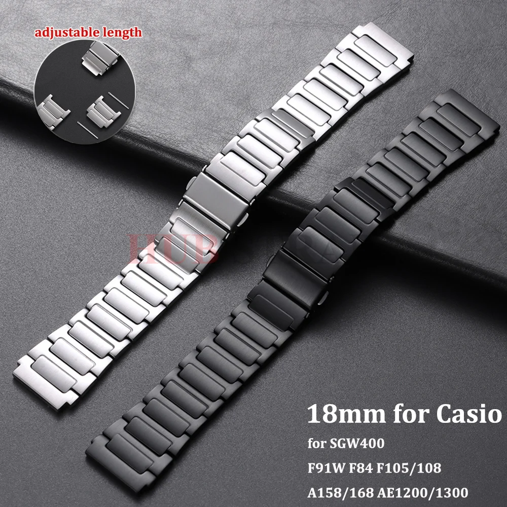 20mm 22mm Edelstahl-Uhrenarmband mit Schnellverschluss für Huawei GT6/5pro Metallband 18mm für Casio Universal Flachendstück Uhrenarmband