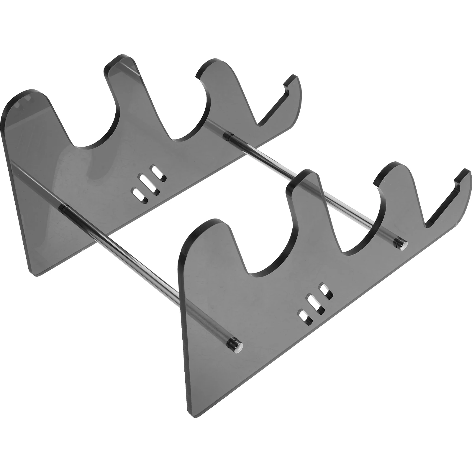 3 طبقات حامل لوحة المفاتيح حامل أكريليك شفاف للمكتب لوحة المفاتيح الميكانيكية تخزين عرض موقف مكتب عمل منظم #1