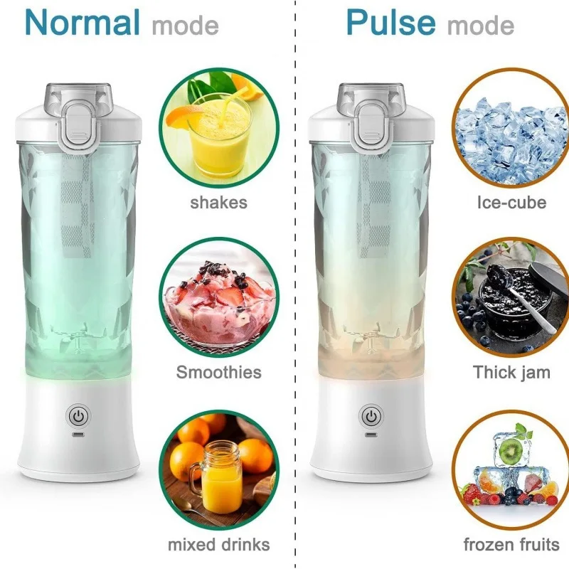 Portable Juicing Cup, Small Wireless Charging, Multi-function Electric Juicer, Crushed Ice, Large-capacity Juicer