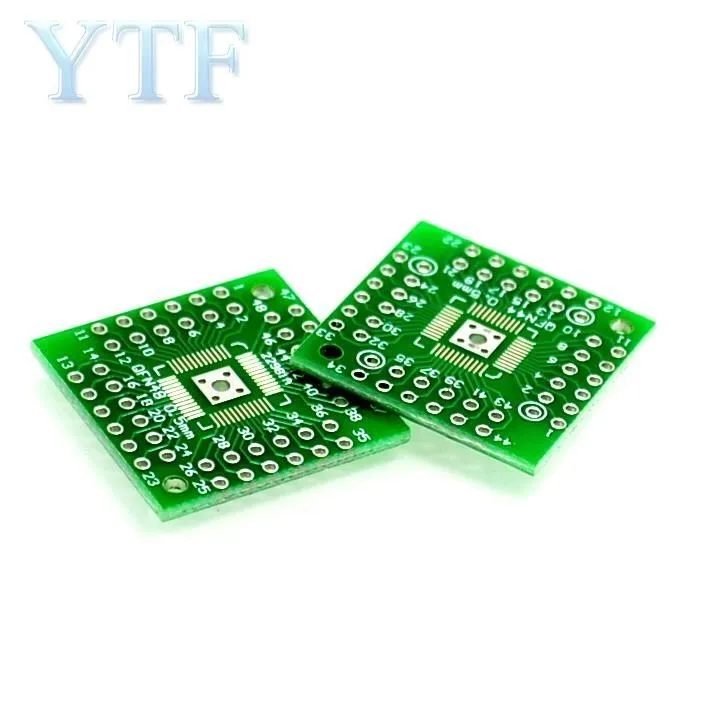 10pcs/bag 0.5mm QFP44 LQFP48 QFN44 QFN48 turn DIP44 DIP Adapter plate