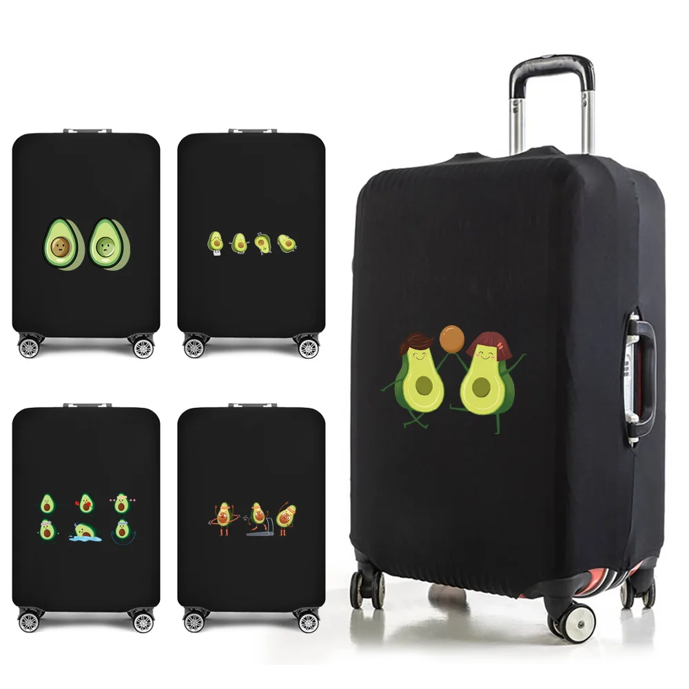 

2023 Travel Essentials Bags and Suitcase Cover for 18-32 Inch Avocado Print Trolley Case Traveling Accessories Luggage Covers