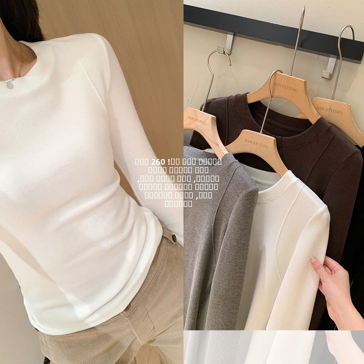 

Женский свитшот Slim Fit с длинным рукавом, имитация кашемира, с начесом, с разрезами на плечах, повседневный, с круглым вырезом