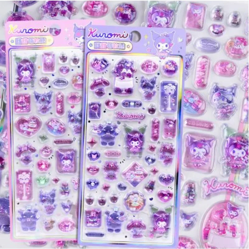 3D relief jelly sticker cartoon animal seagull gradient sticker DIY phone case scrapbook gift party discount view 5