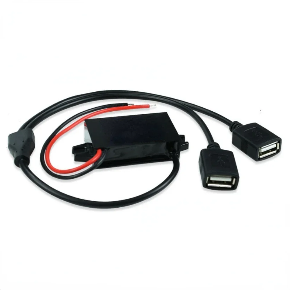 12V 24V 36V 48V 60V 72V Buck to 5V 3A USB DC DC Step Down Power Converter Car Auto Phone Motorcycle Charger Adapter 11V-90V